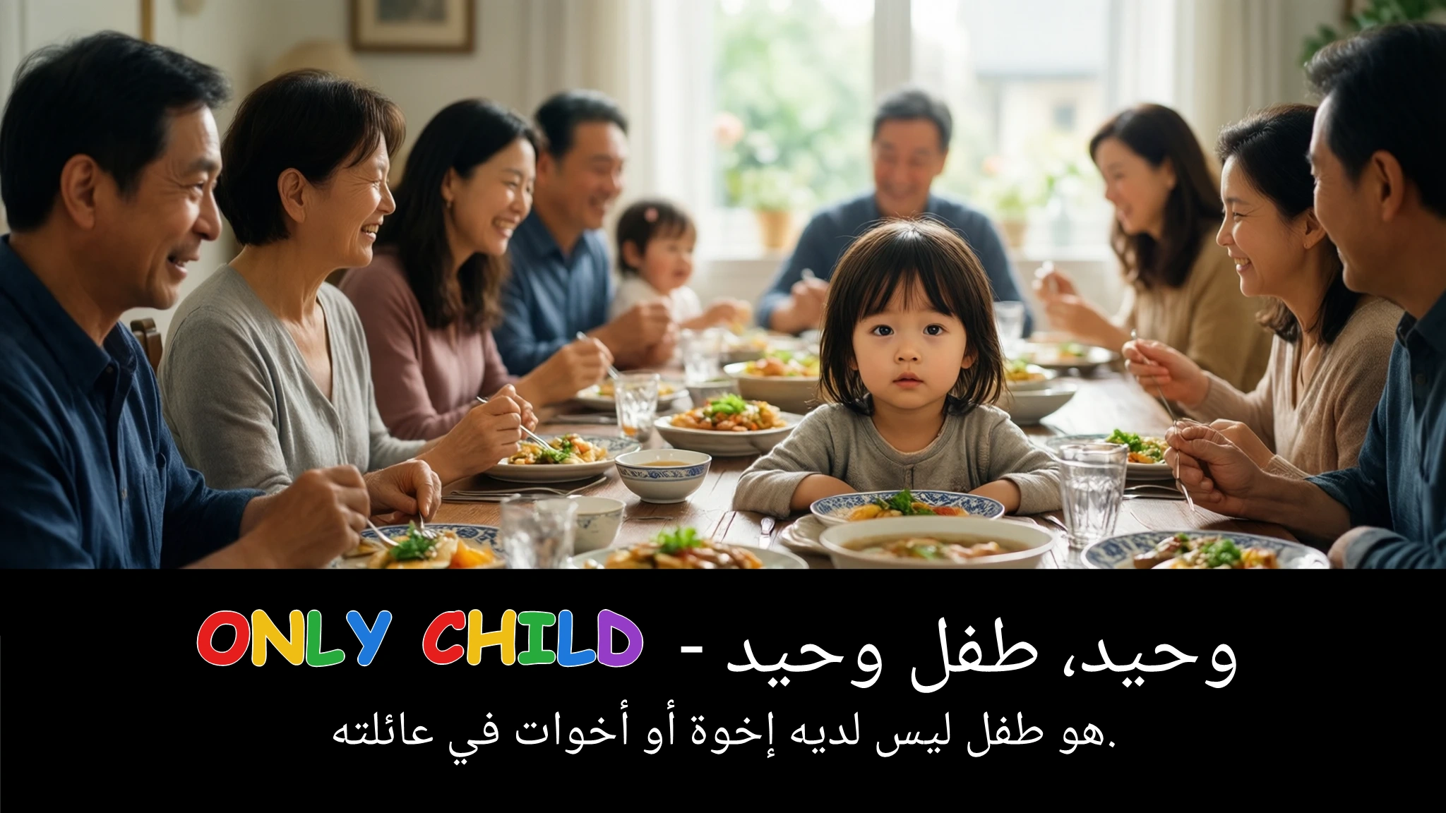 Arabic Illustration for only child